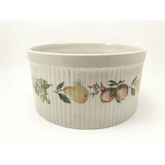 Wedgwood Quince Oven‎ To Table Stoneware Soufflé Bowl Serving Dish Discont’d - Picture 4 of 8